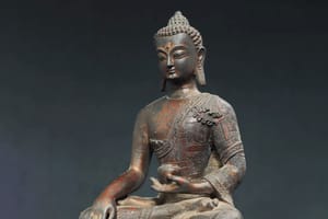 An old Nepalese Buddha statue 